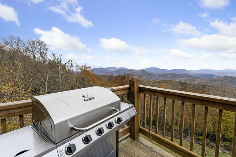Gas Grill on Upper Level Deck