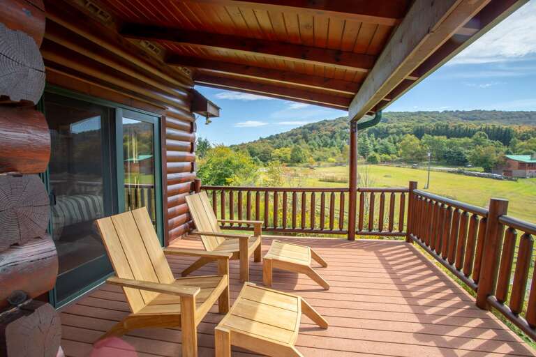 Adirondack Seating outside of the Master Bedroom