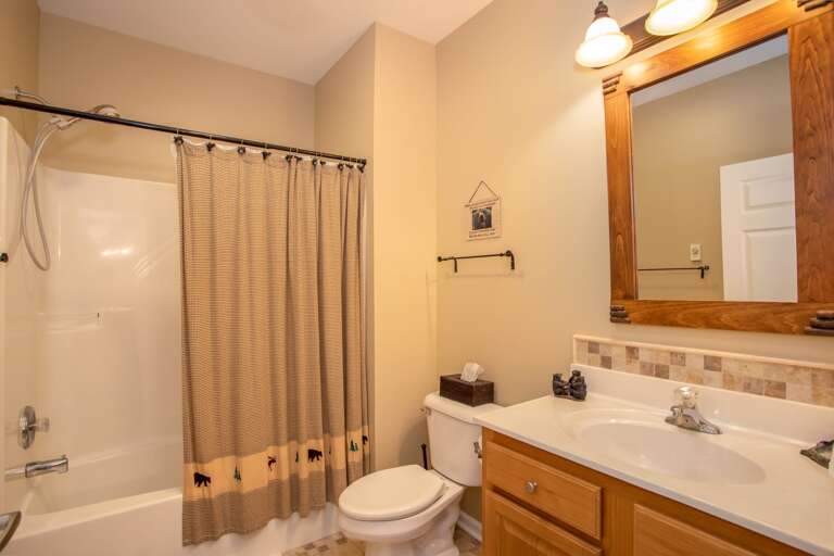 Second Full Bathroom, Adjacent to Second BR with Central Hallway Access