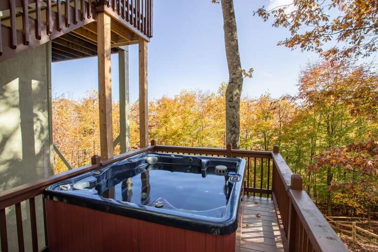 Hot Tub Deck on Lower Level