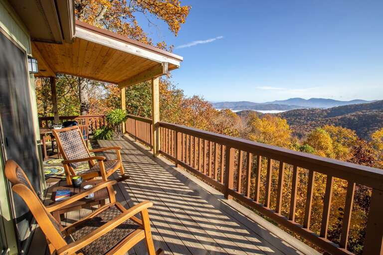 Main Level Rear Deck with Covered and Open Air space!