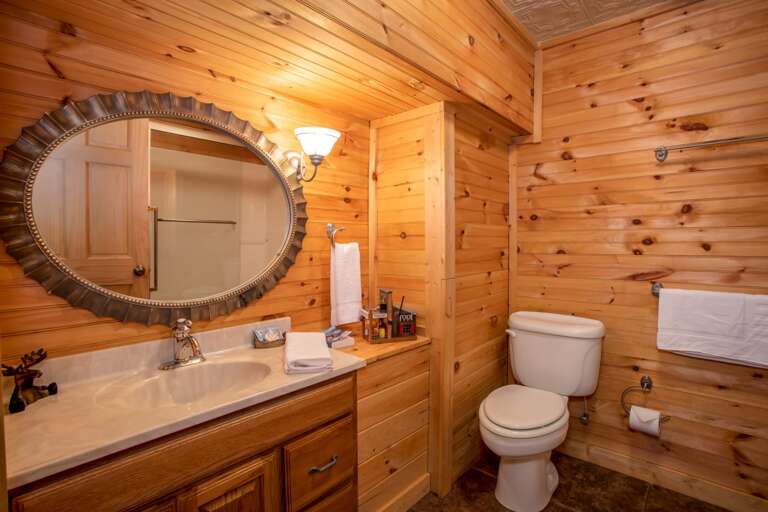 Full Bathroom Attached to Lower level Queen Bedroom Full Bathroom Attached to Lower level Queen Bedroom