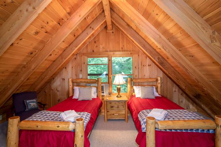 Sleeping Loft with 2 Twin Beds Sleeping Loft with 2 Twin Beds