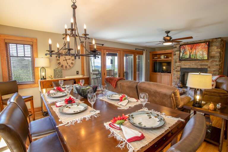 Dining Area Open to Living Area