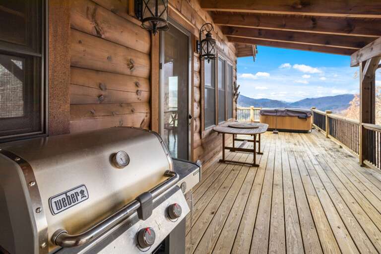 Covered Deck with Grill