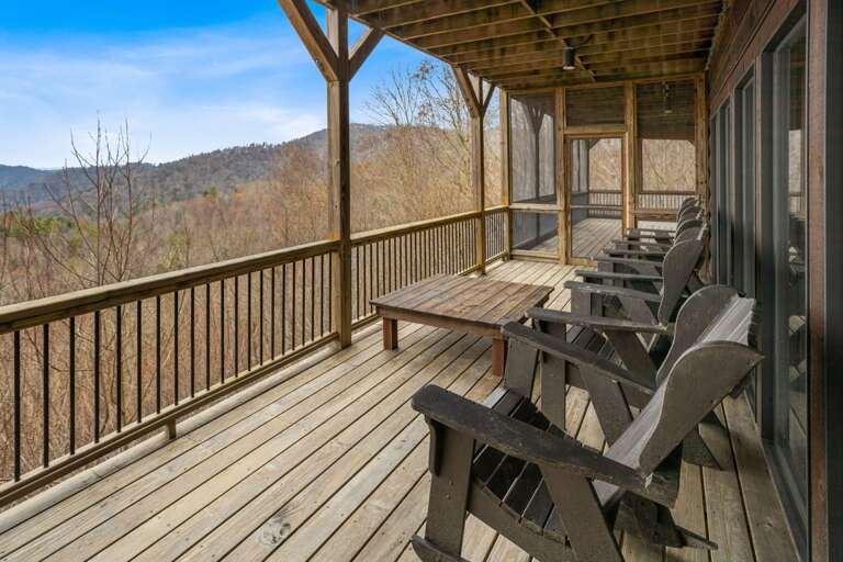 Covered Deck and Outdoor Living Area on Lower Level