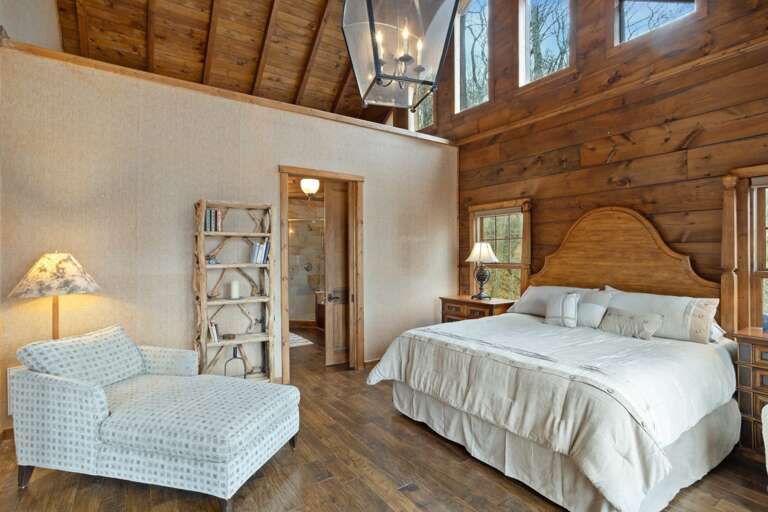 King Bedroom on Main Level with TV