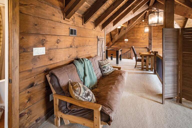 Loft Seating Area (doubles as sleeping for two)
