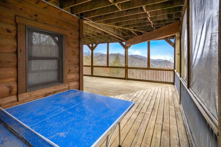Ping Pong Table on Lower Level Deck