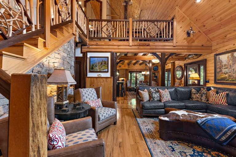 Hickory Wood Floors and Custom Details Throughout