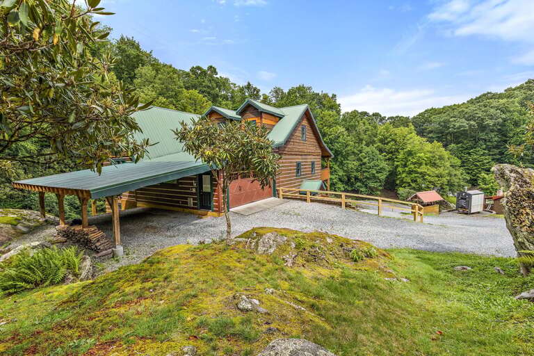 Covered Car Port and Plenty of Parking Space