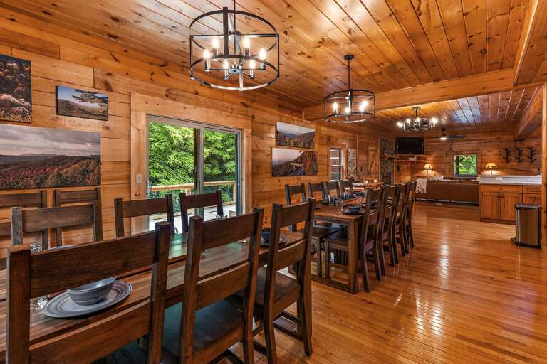 A Full House can Dine Together in the Dining Room