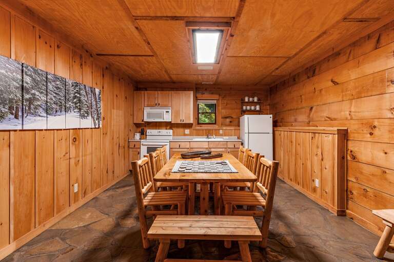 Full Kitchen and Dining Downstairs