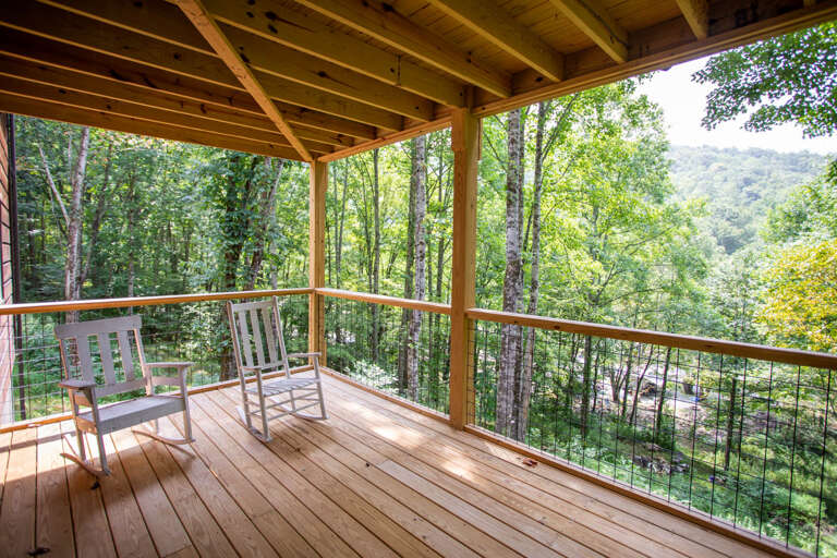 Covered Deck with Seating Covered Deck with Seating