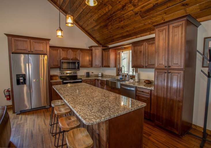 Kitchen with Island and Bar Seating Kitchen with Island and Bar Seating