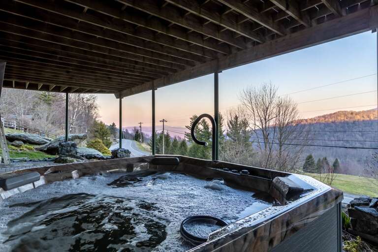 Enjoy the Sunset from the Hot Tub