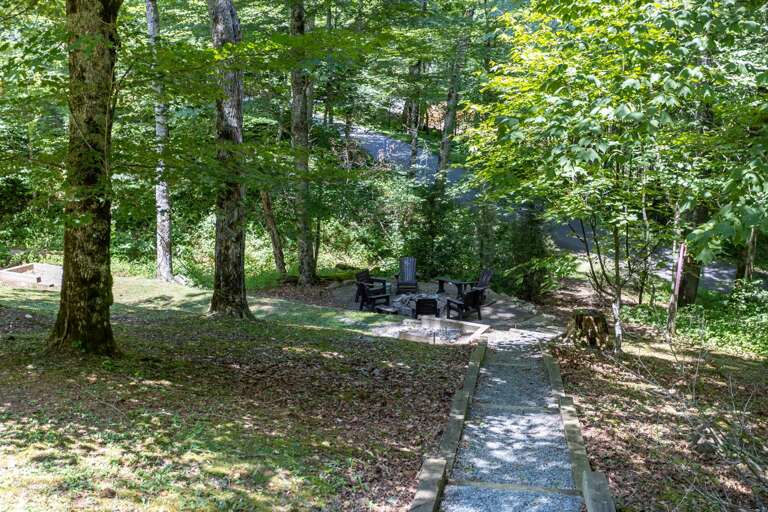 Stone Path to the Fire Pit Stone Path to the Fire Pit
