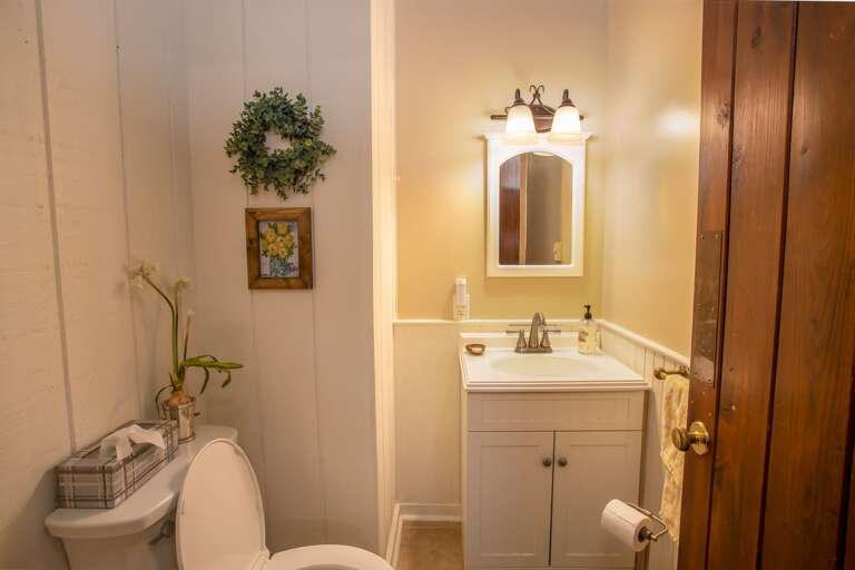 Half Bathroom on the main level