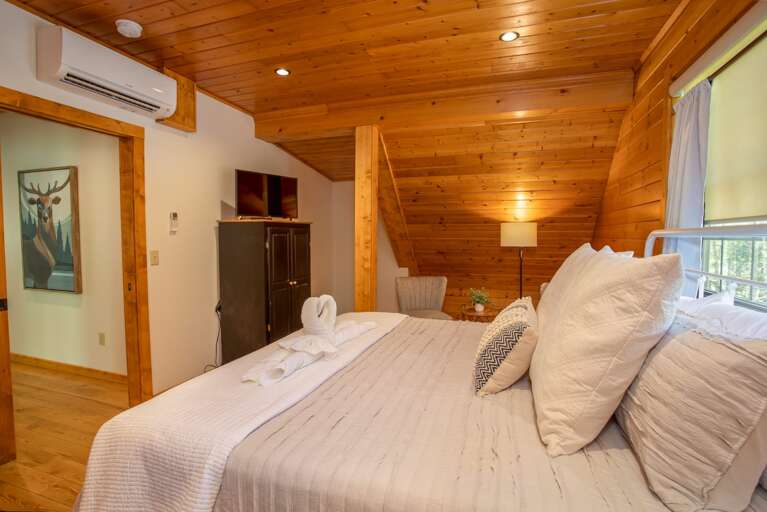 King Master Bedroom with HD Smart TV