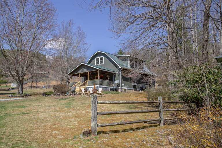 Looking back at the Main House from the large meadow