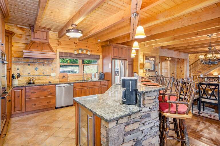 Kitchen with Granite Counter Tops
