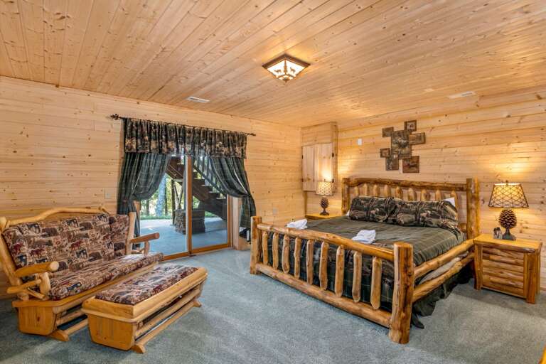 Lower Level King Bedroom with Shared Full Bath