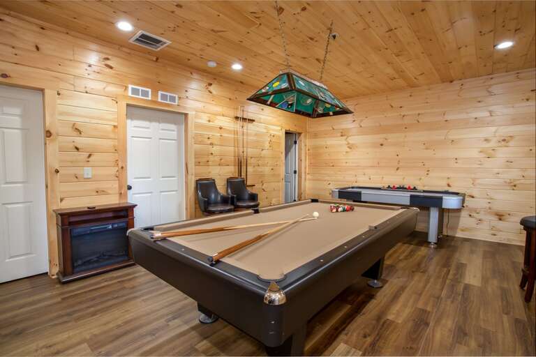 Lower level game room Lower level game room