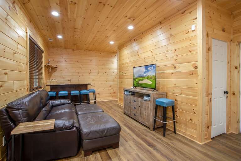 Lower level living room with Smart TV Lower level living room with Smart TV