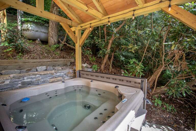 Enjoy the Gazebo-covered Hot Tub year-round! Rain, Snow, or Sunshine! Enjoy the Gazebo-covered Hot Tub year-round! Rain, Snow, or Sunshine!