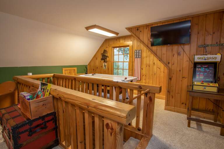 Game Lounge with Arcade, HDTV, and more!