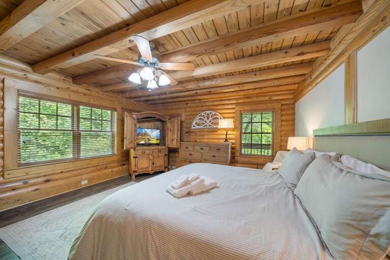 Master King Room with TV