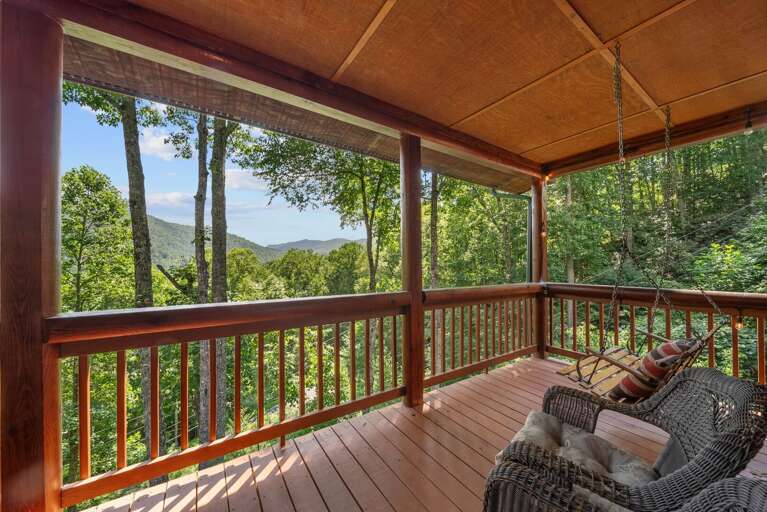 Mountain and Wooded Views from the Deck Mountain and Wooded Views from the Deck