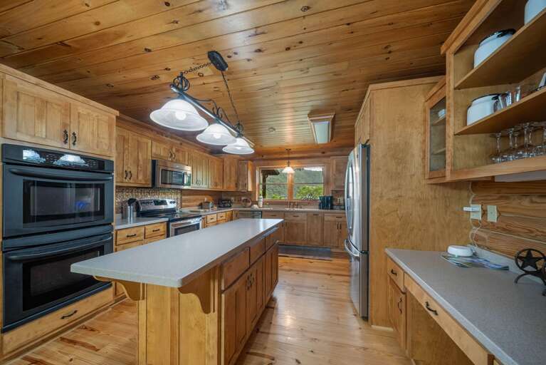 Spacious Kitchen with Large Center Island