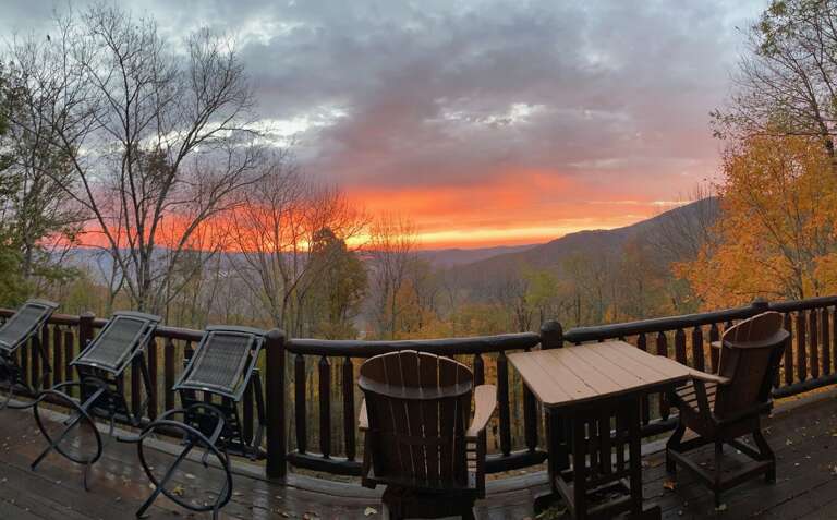 Beautiful Sunset View From the Deck
