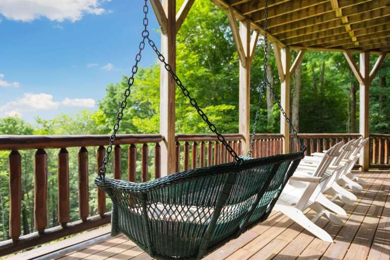 Seating on the Lower Covered Deck