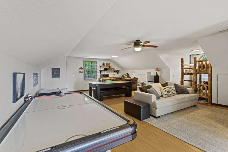 Game Tables and Kitchenette in the Garage Apartment Game Tables and Kitchenette in the Garage Apartment