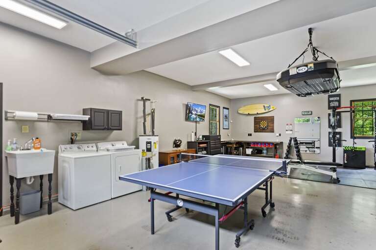 Laundry Station in the Garage Gym and Game Room Laundry Station in the Garage Gym and Game Room