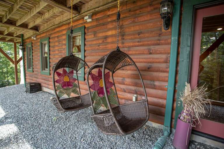 Swings Outside on the Lower Level Swings Outside on the Lower Level