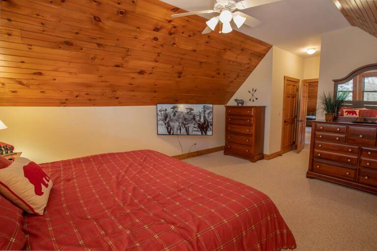 Upper Queen Bedroom with Smart TV