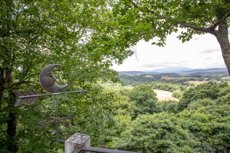 Looking out at Grandfather Mountain, Grandmother Mountain,Table Rock, and Calloway Peak!