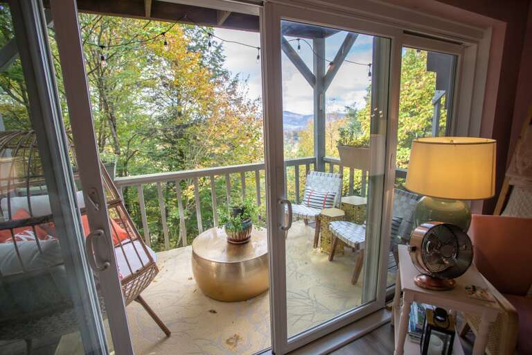 Mountain Views from Rear Covered Porch off of Living Room at Skyleaf on Sugar!
