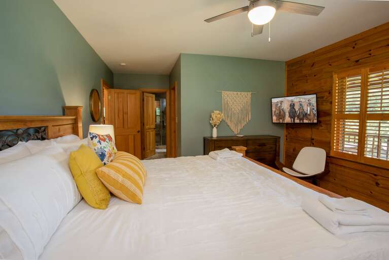 Main Level King Master Suite with HD Smart TV