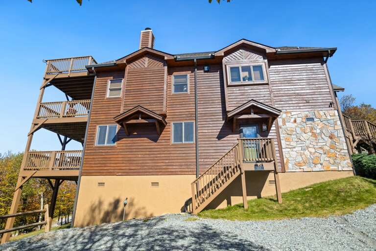 Lower Level Parking and Entrance