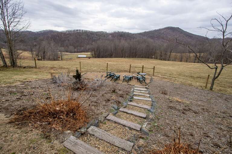 Walk Down to Fire Pit with Views Beyond Walk Down to Fire Pit with Views Beyond