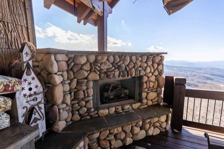 Outdoor Gas Log Fireplace