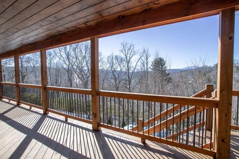 large porch with mountain views large porch with mountain views