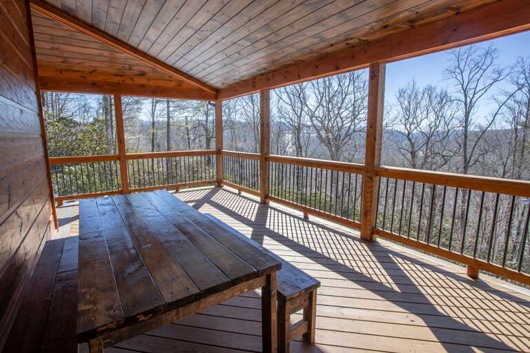 large table on the front porch large table on the front porch