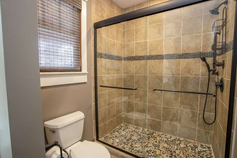 Large walk-in shower in master ensuite Large walk-in shower in master ensuite
