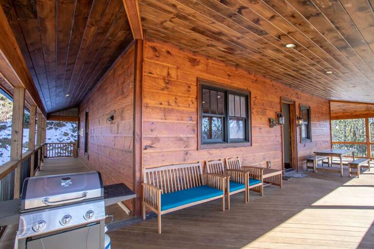 Large wrap around porch perfect for grilling Large wrap around porch perfect for grilling
