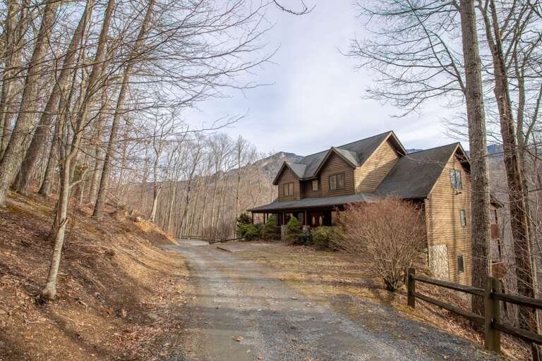 Looking Down Driveway from Road